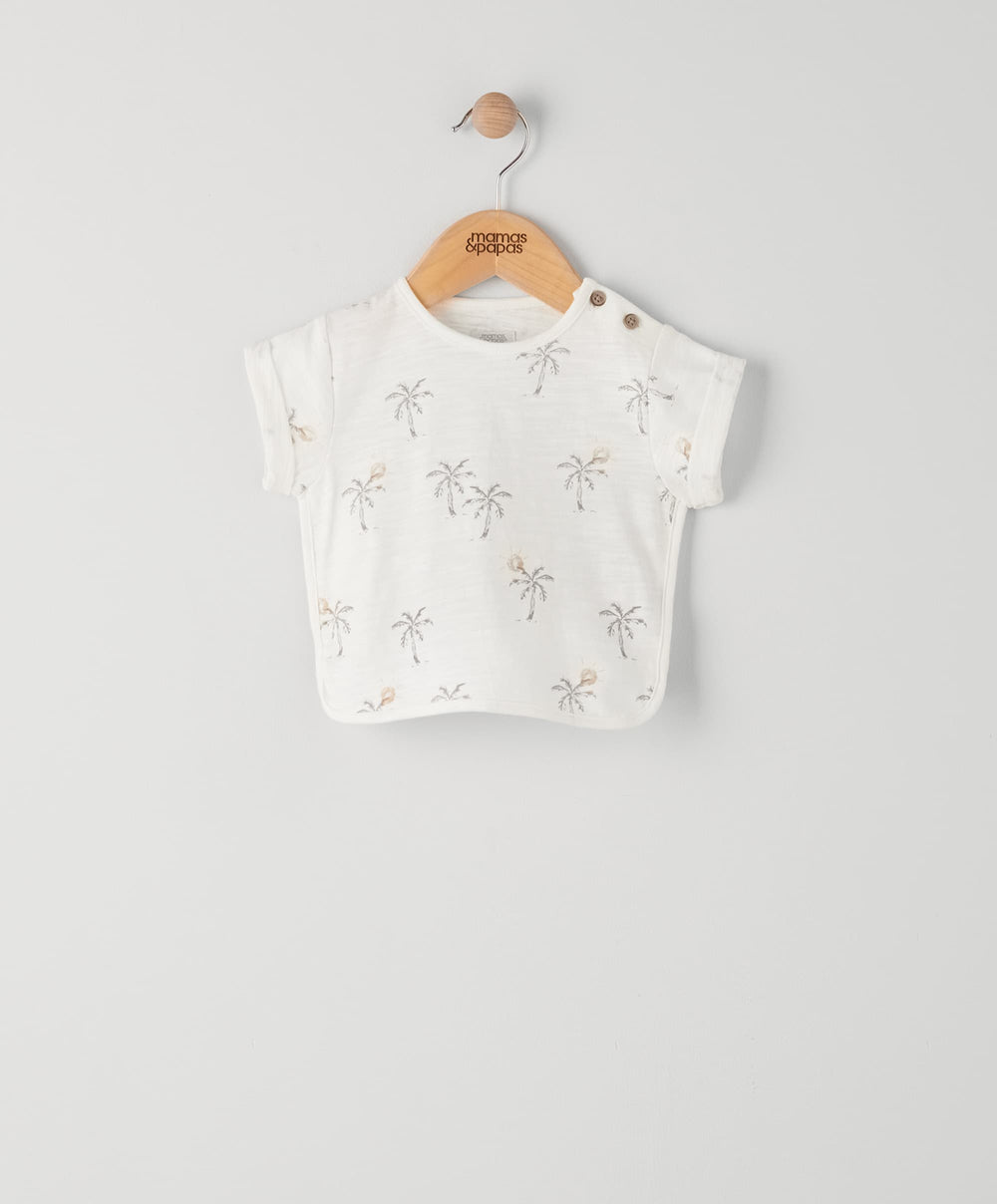 Mamas &amp; Papas Tops &amp; Shirts Palm Tree Boxy T-Shirt