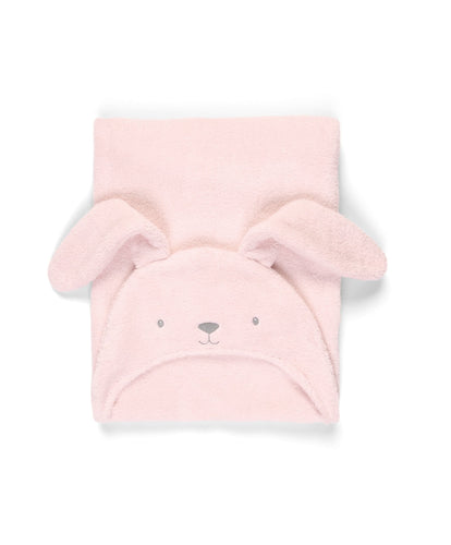 Mamas & Papas Towelling Hooded Towel - Pink Bunny