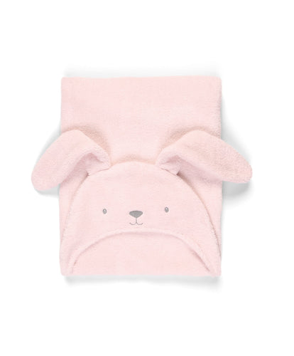 Mamas & Papas Towelling Hooded Towel - Pink Bunny