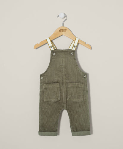 Mamas & Papas Trousers & Leggings Green Cord Dungarees