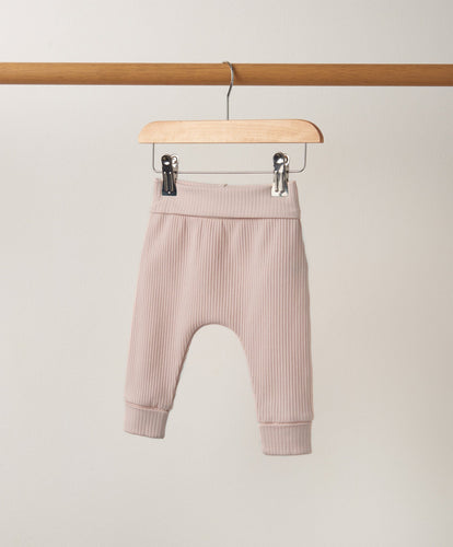 Mamas & Papas Trousers & Leggings Organic Cotton Ribbed Leggings - Pink