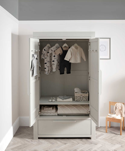 Mamas & Papas Wardrobes Franklin Nursery Wardrobe - White Wash