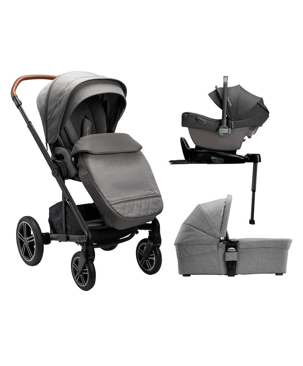 Nuna Pushchairs Nuna Mixx Next Generation 5 Piece Pushchair Bundle inc. Pipa Car Seat - Granite