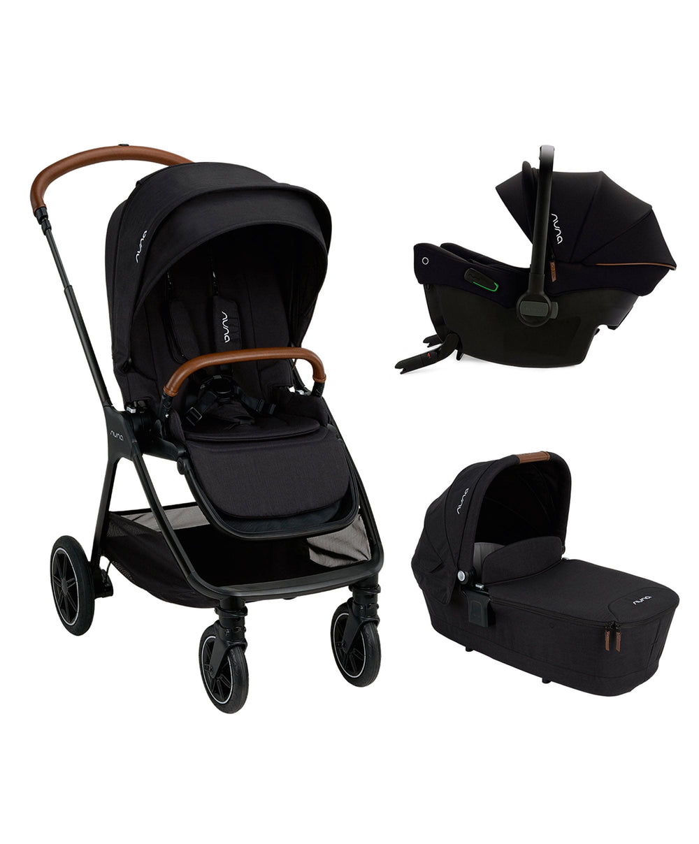 Nuna Pushchairs Nuna TRIV Next Pushchair 3 Piece Bundle inc. PIPA Urbn Car Seat - Caviar